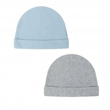 17BABY 31B: 2 Pack Ribbed Hat (One Size)